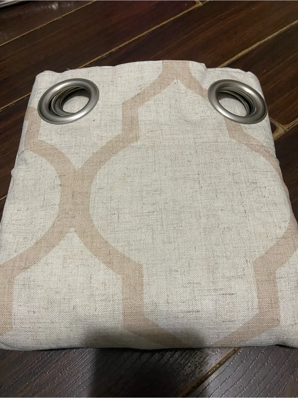 Jin Chan Window Panels Set of 2 Grommet Panels LINEN Ezra 50 in X 84 in